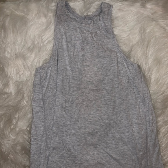 Lululemon Gray Tie Back Tank - Picture 2 of 2